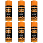 6X Paint Factory Fluorescent Neon Orange Spray Paint 200ml Spray Paint